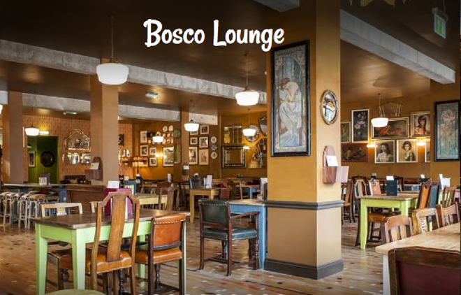 View of interior of Bosco Lounge